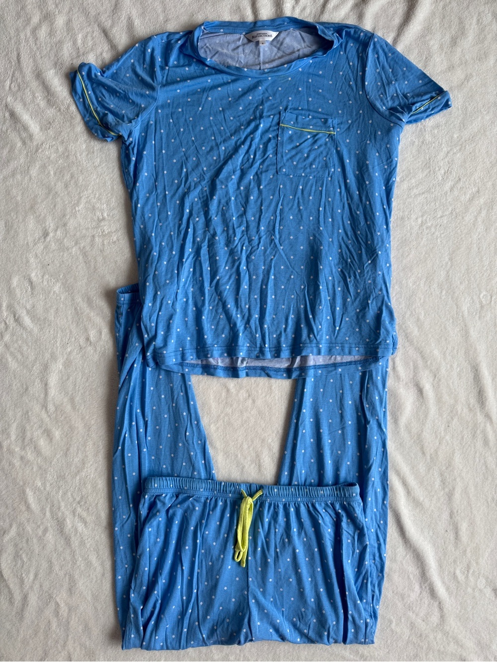 Northern Reflections Light Blue Polka Dot Pajama Set